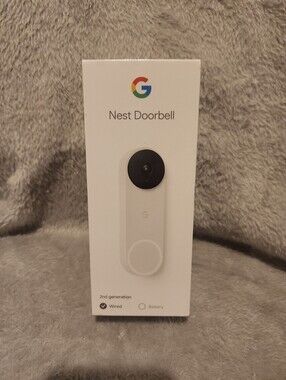 GOOGLE NEST DOORBELL WIRED 2ND GENERATION VIDEO DOORBELL SECURITY CAMERA NEW
